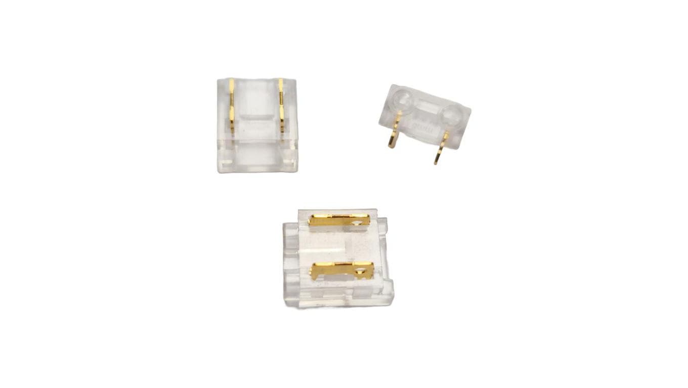 Złączka LED COB/SMD 8mm 2 piny taśma/przewód 10szt