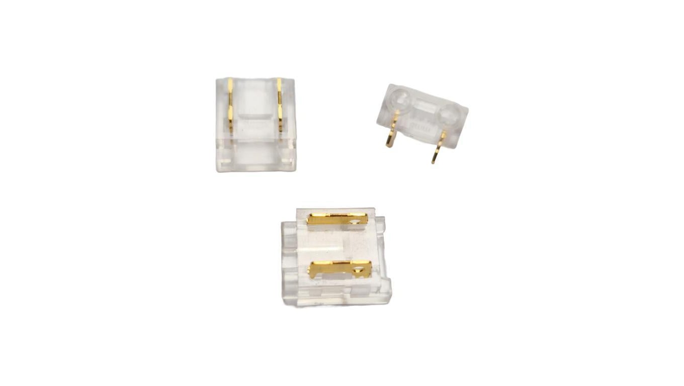 Złączka LED COB/SMD 8mm 2 piny taśma/przewód 10szt