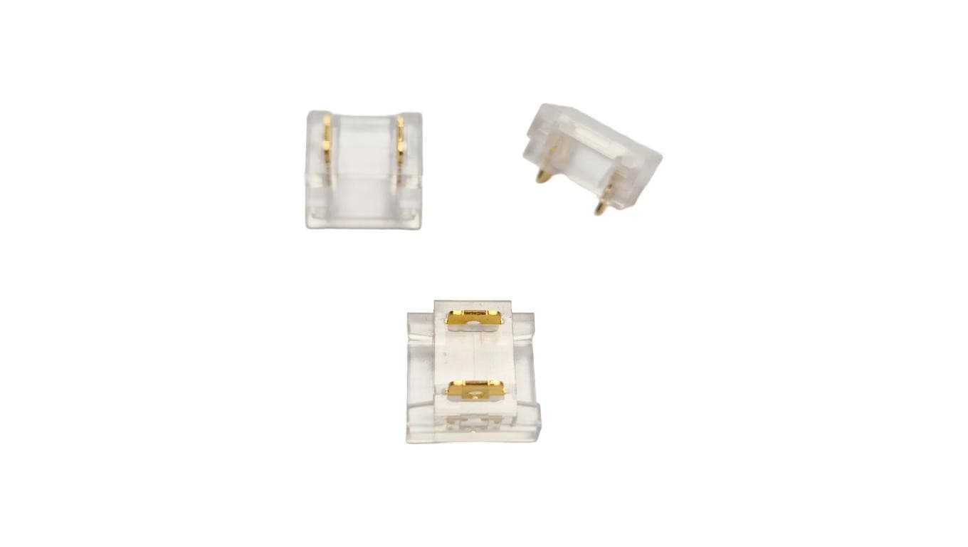 Złączka LED COB/SMD 8mm 2 piny taśma/taśma 10szt