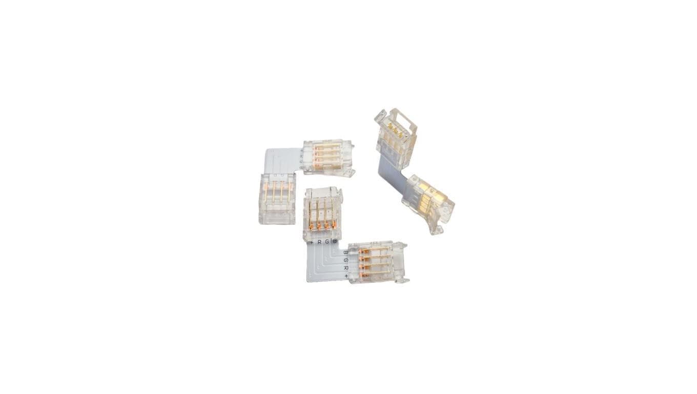 Złączka LED SMD 10mm 4 piny (RGB), narożna z PCB 10szt