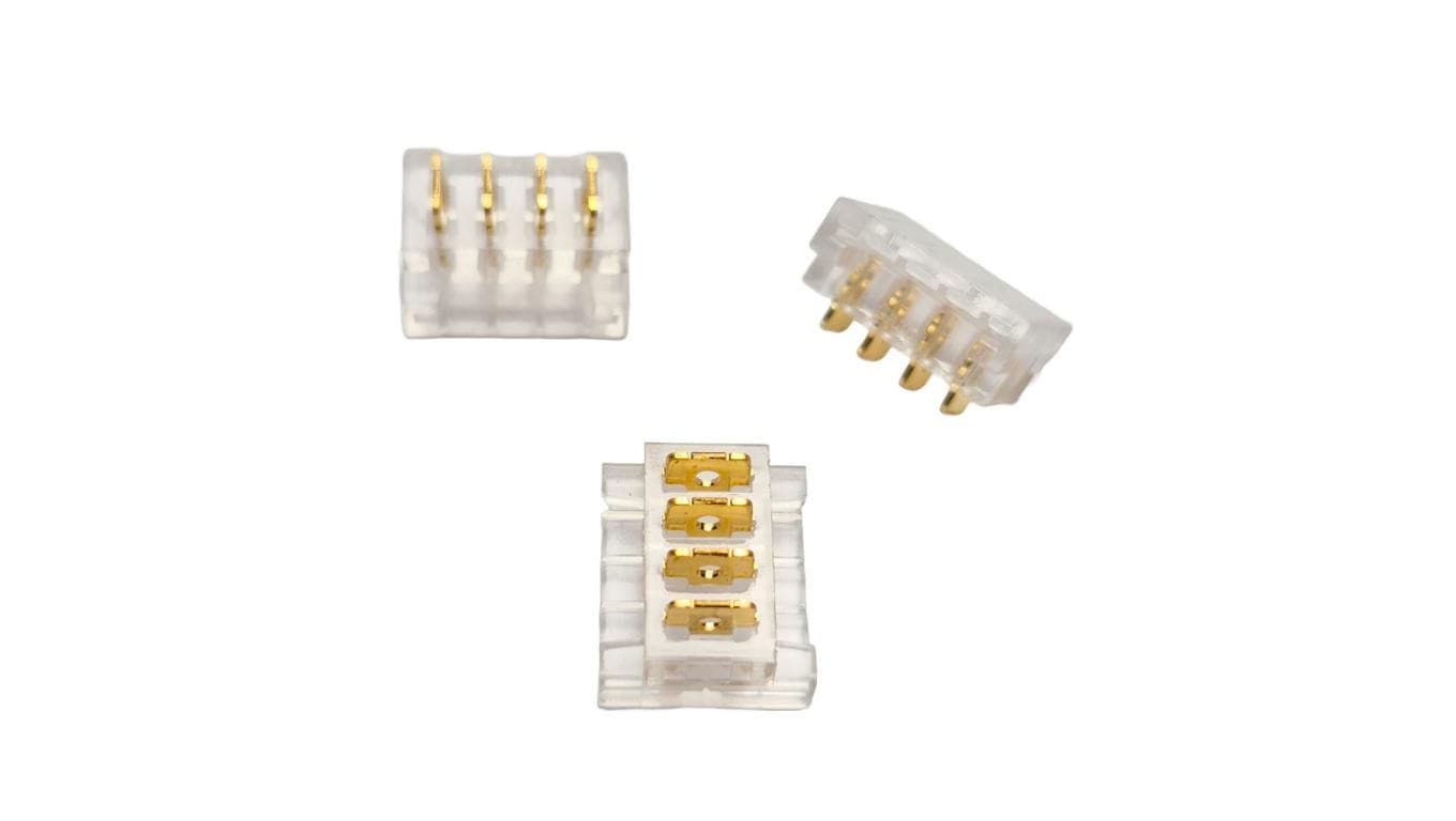 Złączka LED SMD 10mm 4 piny taśma/przewód (RGB) 10szt