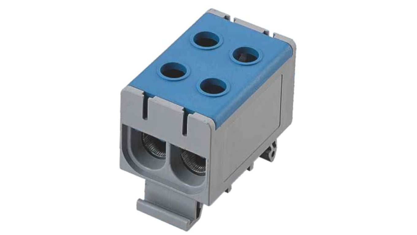 Złączka szynowa 2-torowa ZUG EZG5-50/2P/N niebieska Cu 2,5-50 mm² / Al 6-50 mm² PARTNERSITE 14105