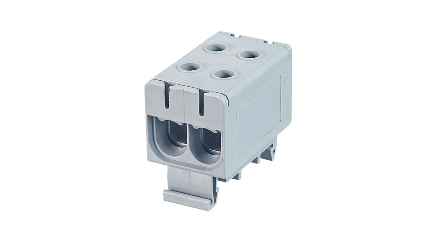 Złączka szynowa 2-torowa ZUG EZG5-50/2P/S szara Cu 2,5-50 mm² / Al 6-50 mm² 14104 PARTNERSITE