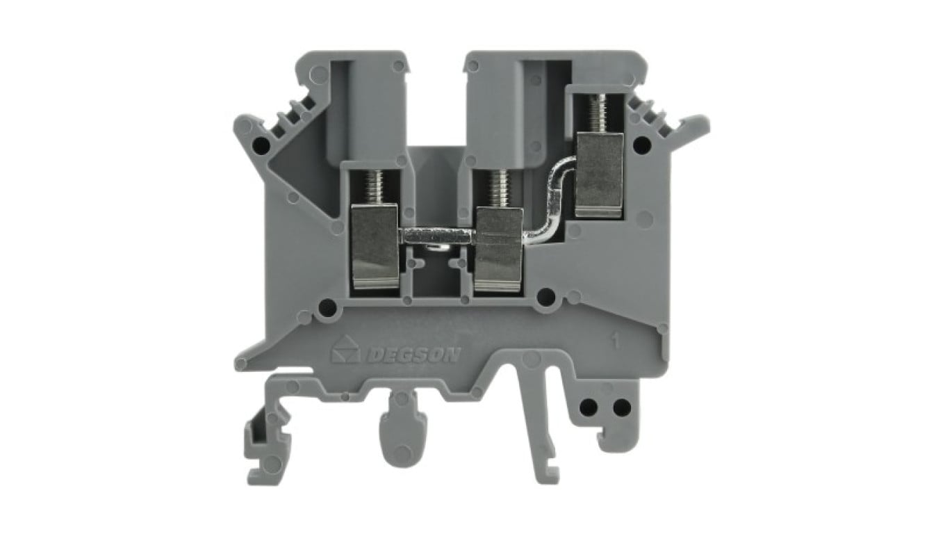 Złączka szynowa szara śrubowa 2,5mm2 3-przewodowa 1P UL 3459
