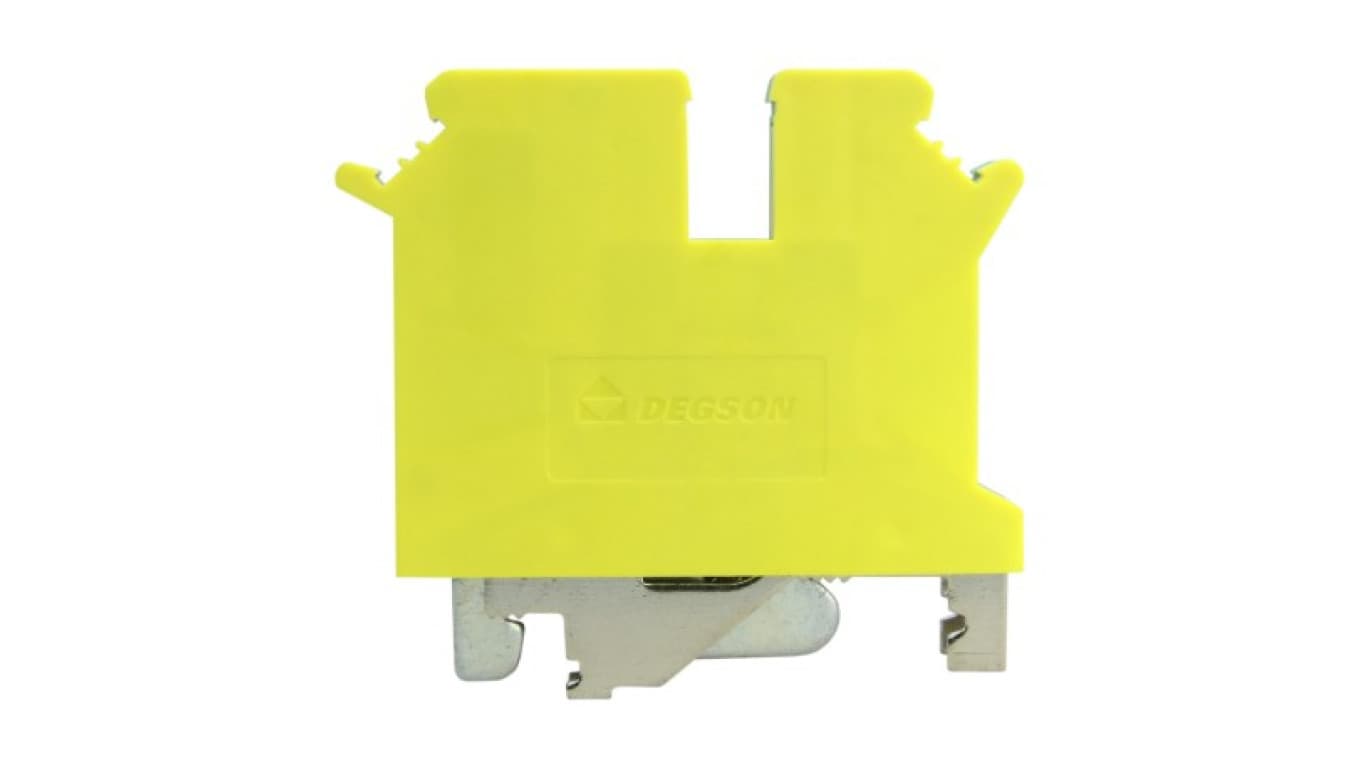 Złączka szynowa żółto-zielona PE śrubowa 4mm2 3-przewodowa 1P 3480