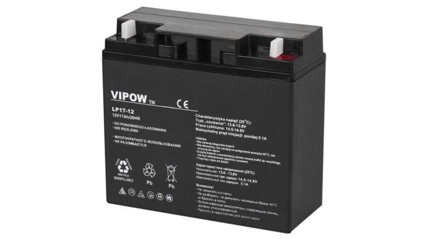 Akumulator VRLA żelowy 12V 17Ah LP17-12