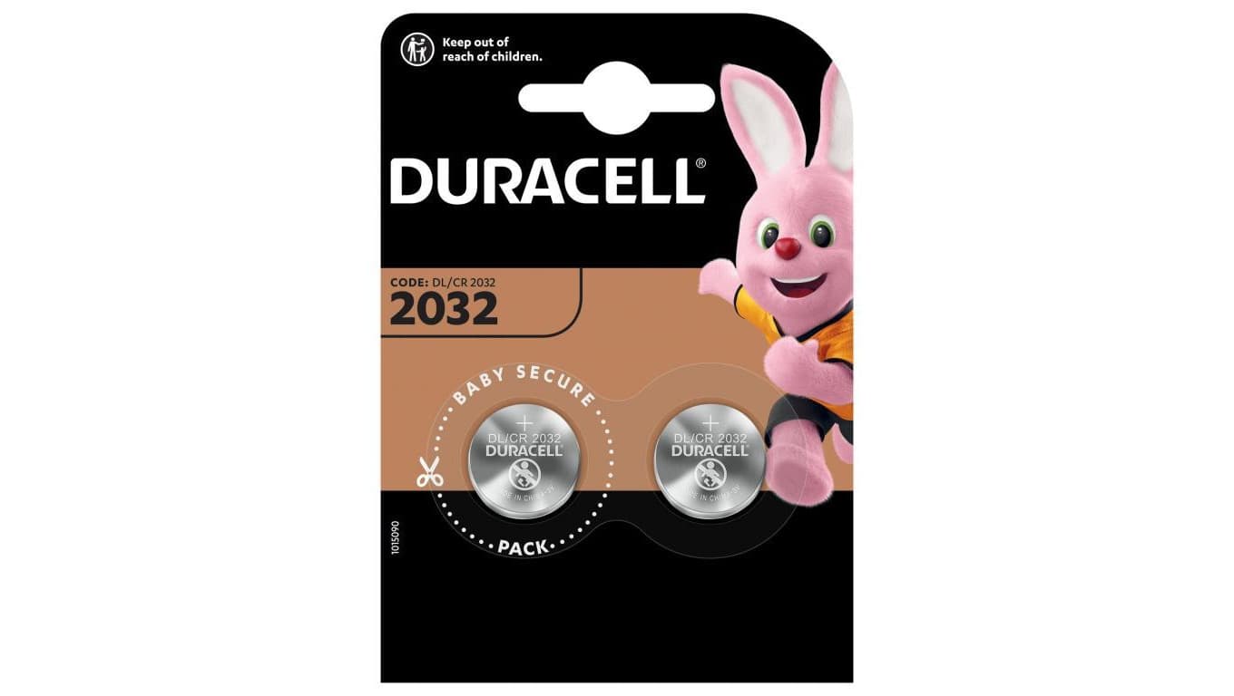 bateria litowa mini Duracell CR2032 DL2032 ECR2032 2BL - 2 sztuki