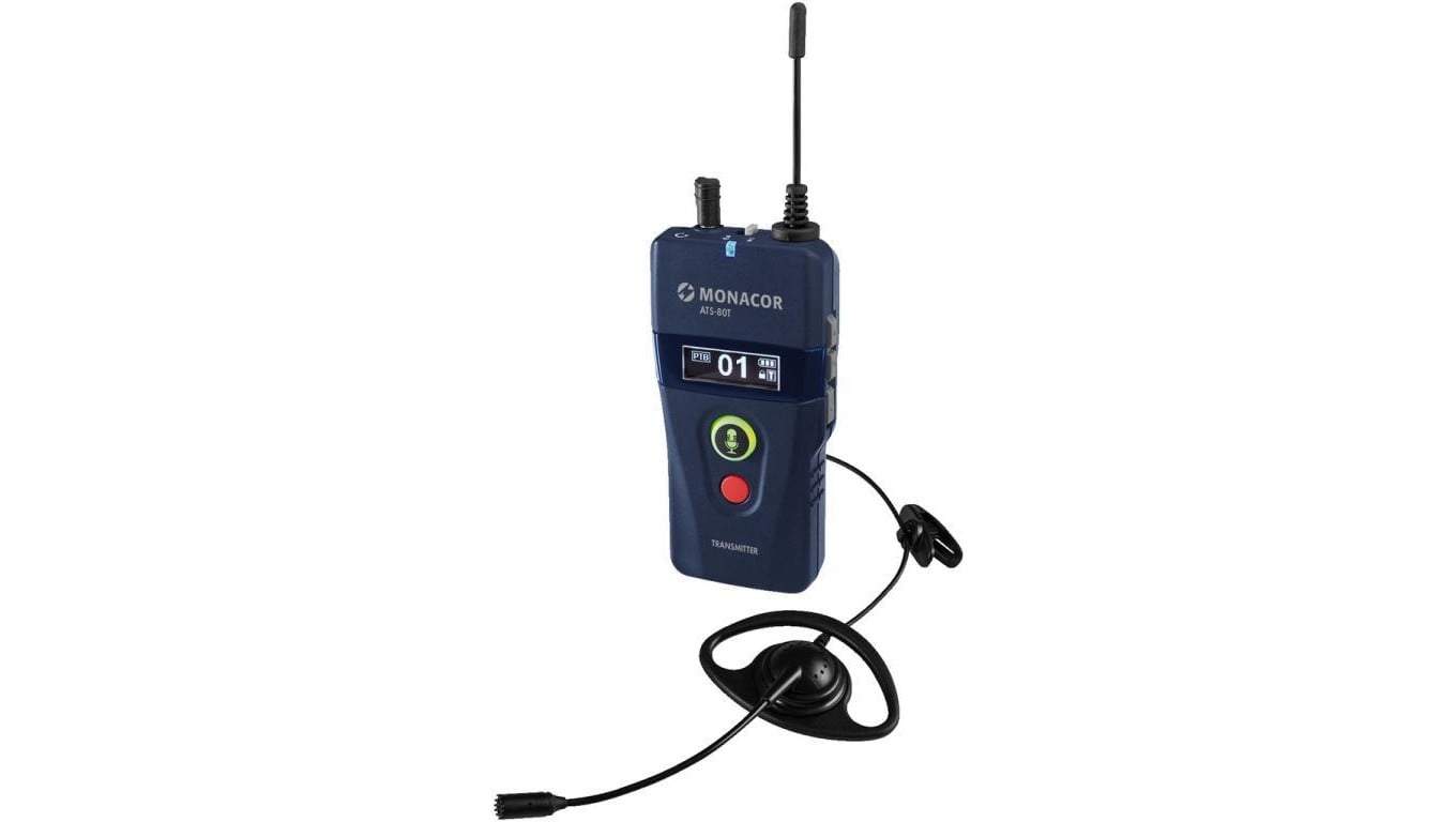 42-kanałowy nadajnik PLL do sygnałów mikrofonowych i liniowych audio ATS-80T