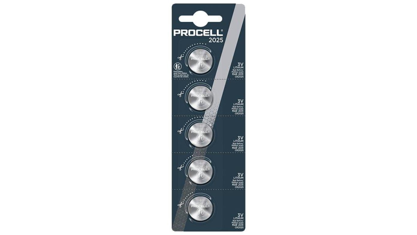 5 x baterie litowe Duracell Procell CR2025