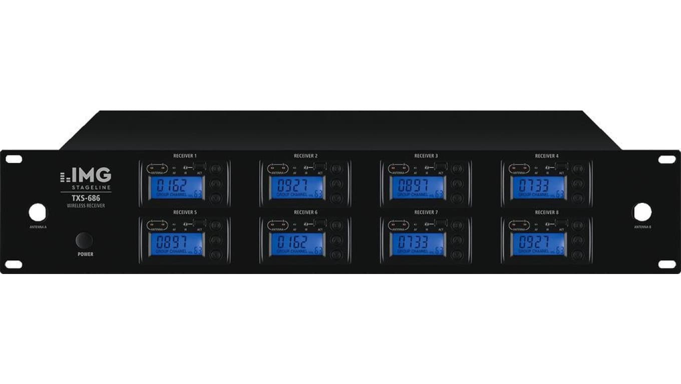 8-krotny odbiornik wieloczęstotliwościowy UHF PLL TXS-686