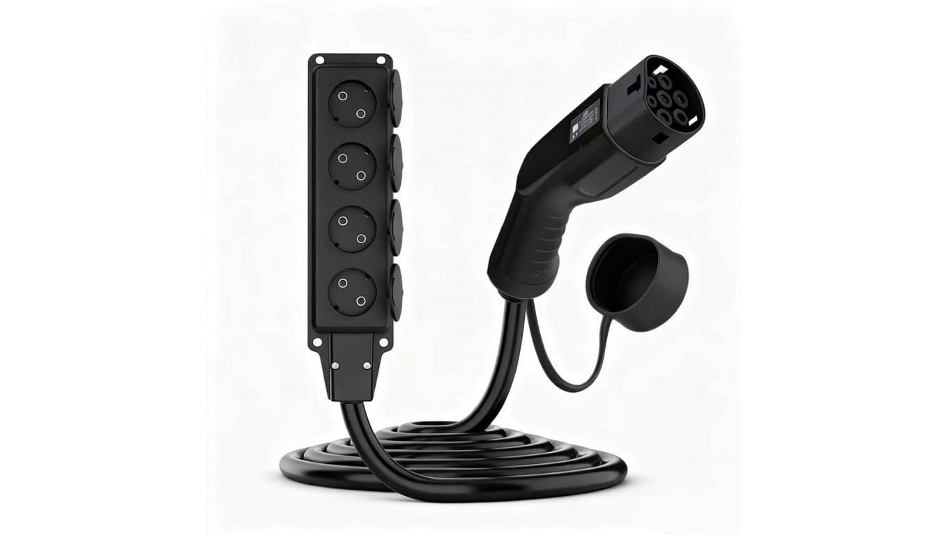 Adapter V2L do samochodów elektrycznych Akyga AK-SC-E27 Type2 / 4x Schuko 16A 3m