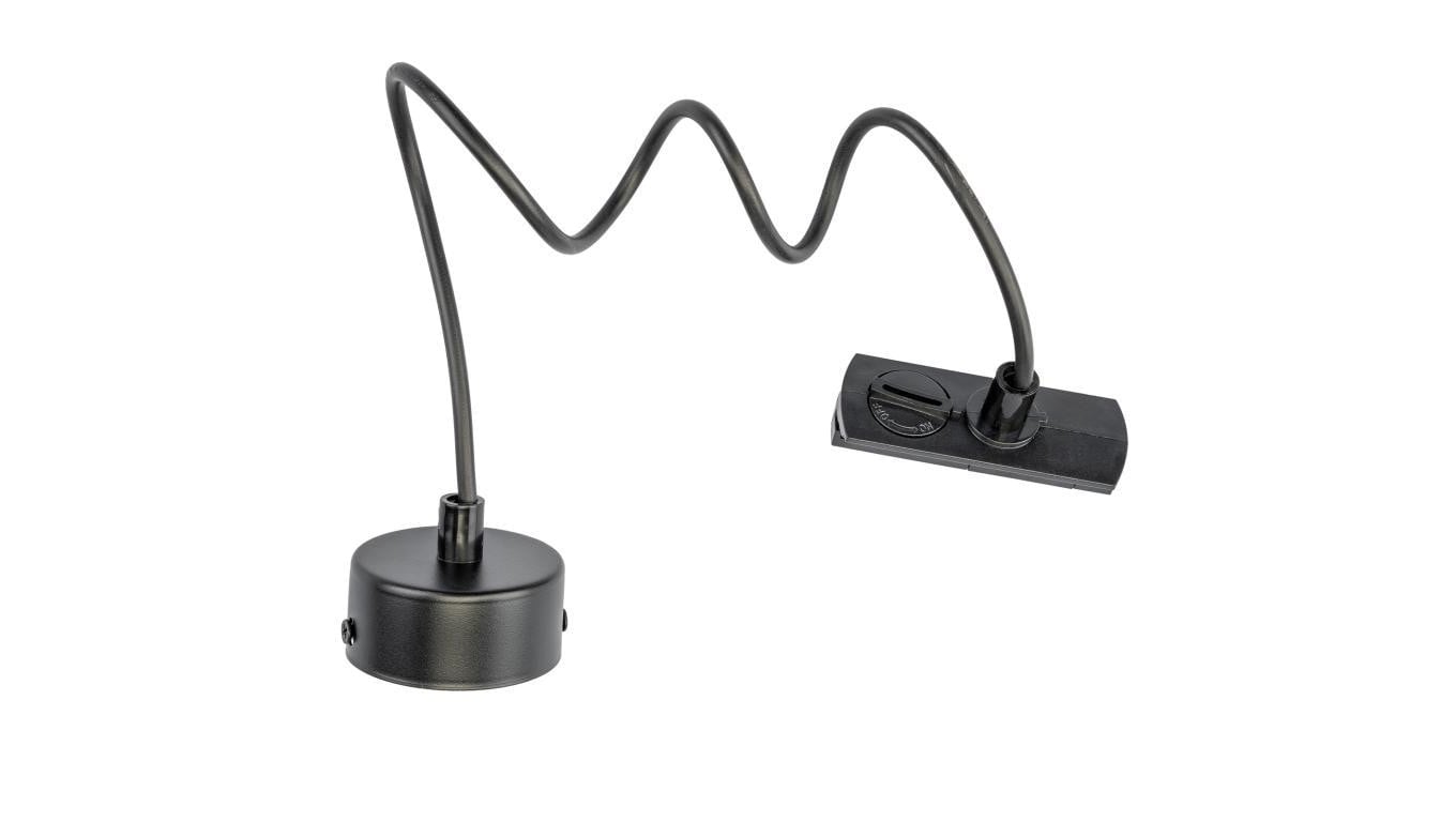 Adapter Zasilający do Szynoprzewodów LUMILED Baza Montażowa 1F Czarny 3 Lata Gwarancji