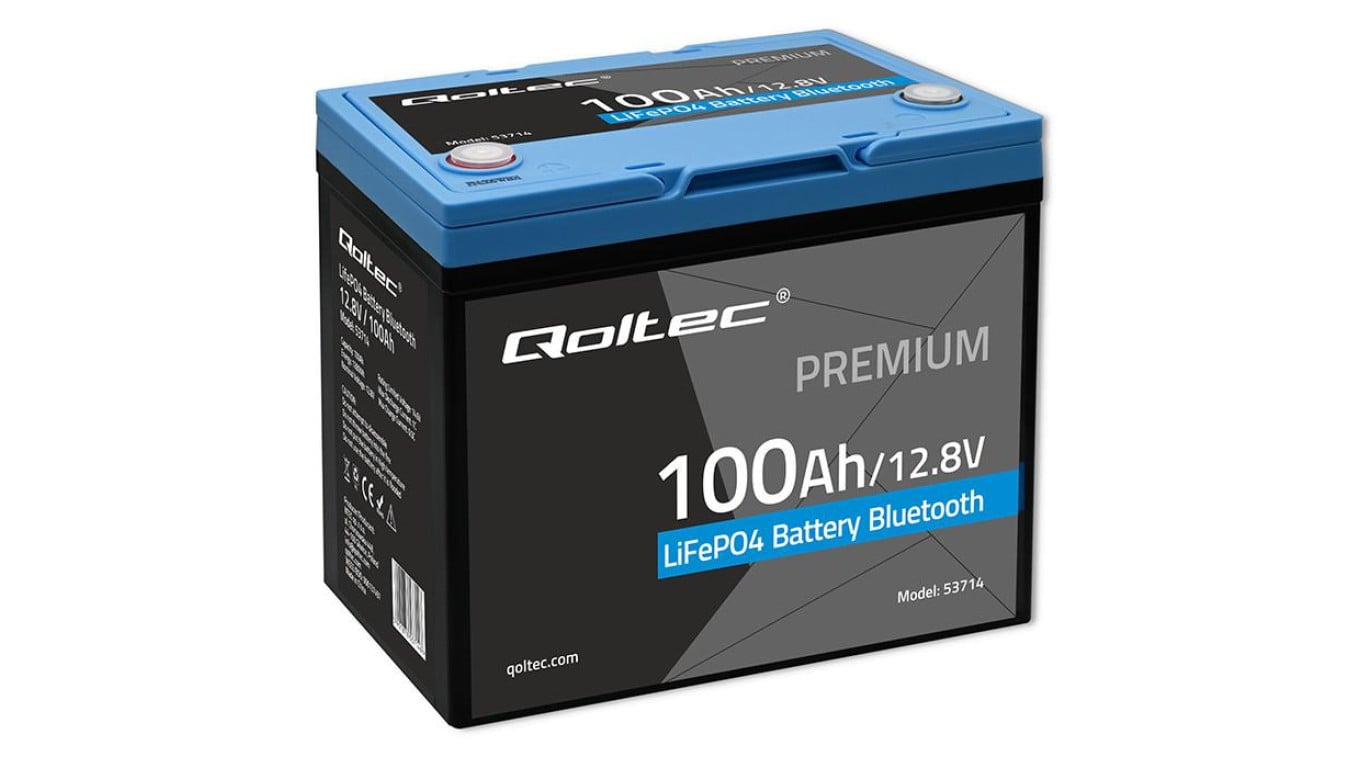 Akumulator LiFePO4 12.8V 100Ah 1280Wh Bluetooth BMS