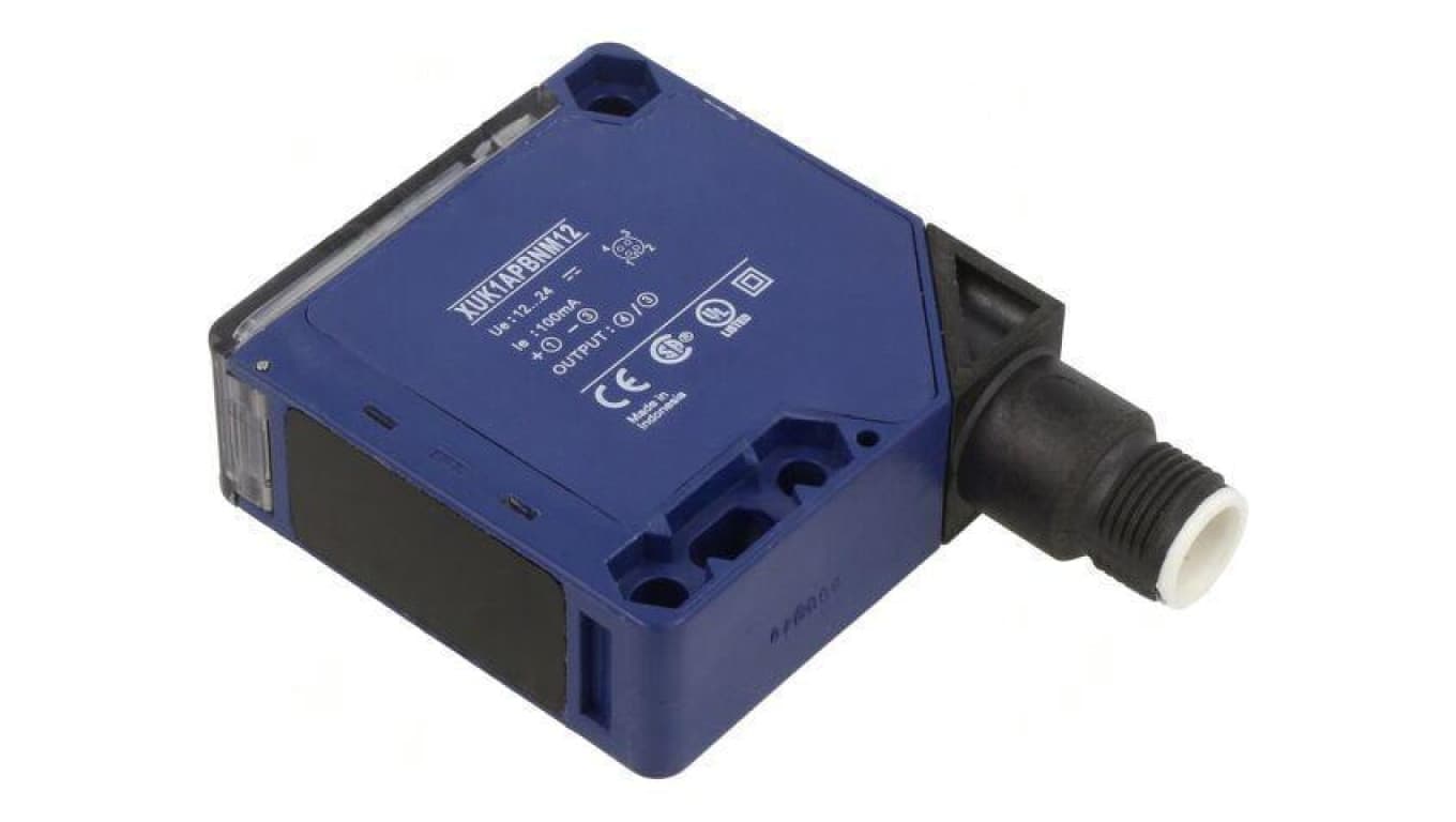 Czujnik fotoelektryczny Zasięg 0-7m PNP LIGHT-ON 100mA PBT XUK1APBNM12