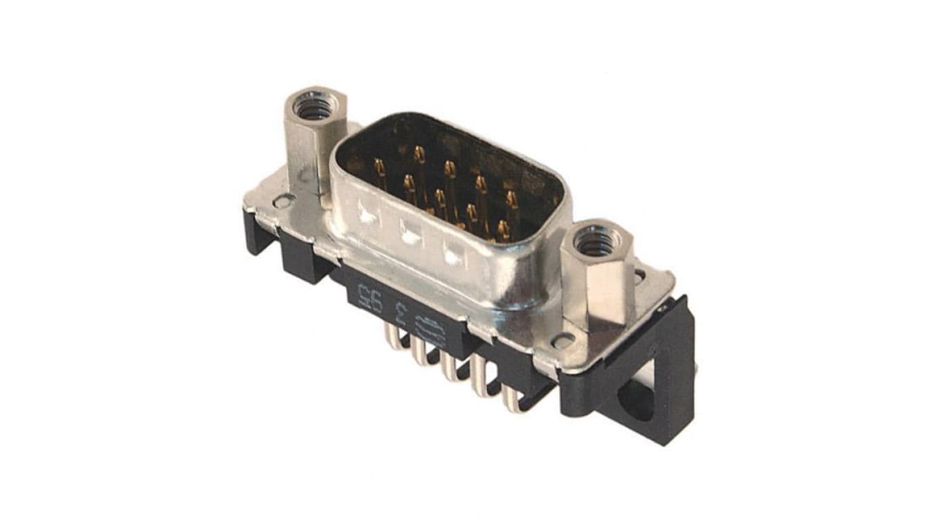 D-Sub PIN: 9 gniazdo męskie kątowe 90 THT UNC 4-40 09651627813