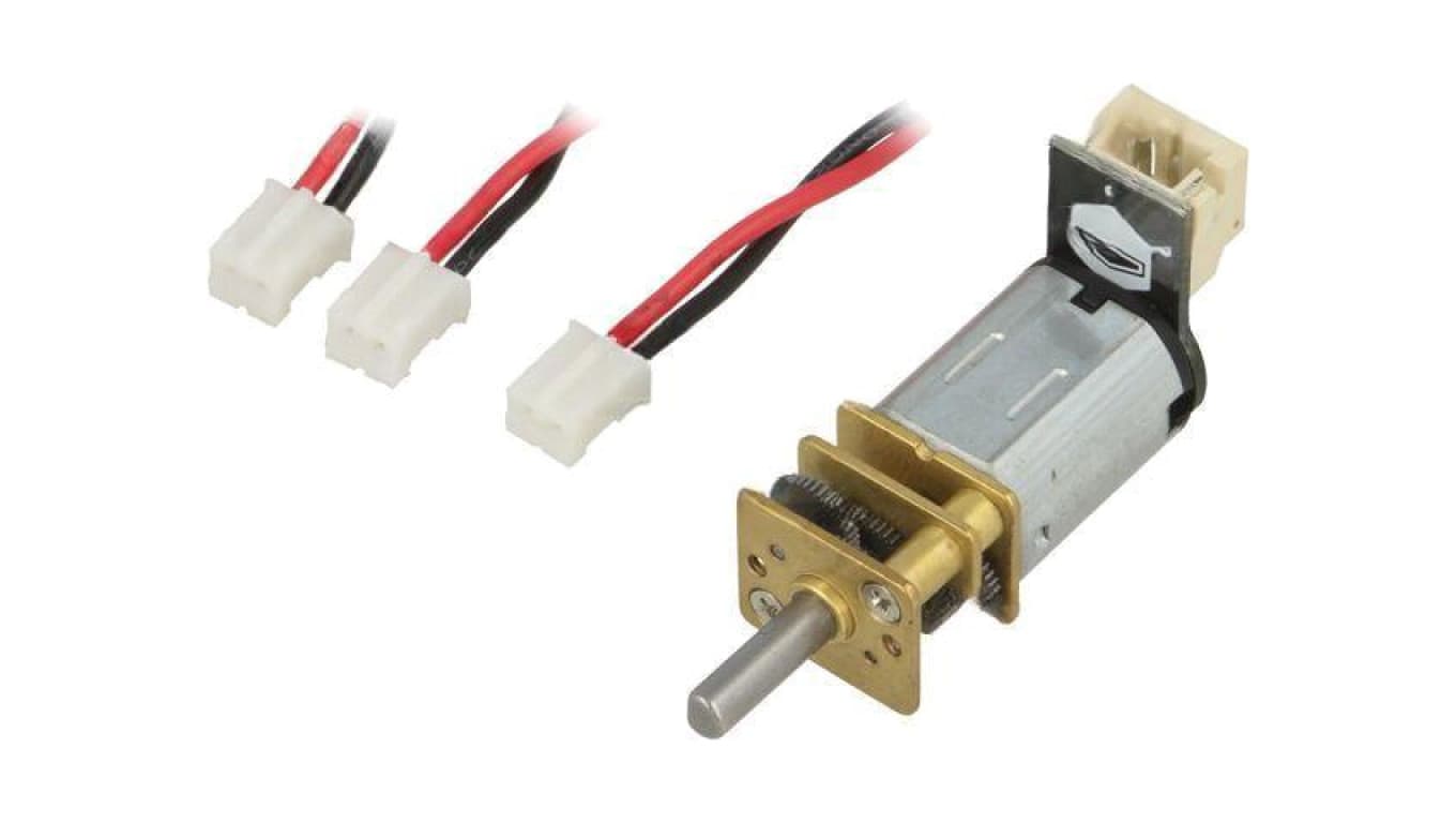 Silnik: DC z przekładnią 1÷6VDC 350mA Oś: nacięcie D FIT0468