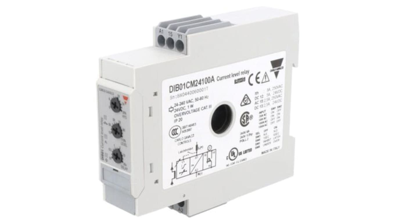 Przekaźnik nadzorczy prądu, prąd AC, 24÷240VAC, 24VDC, DIB, SPDT DIB01CM24100A