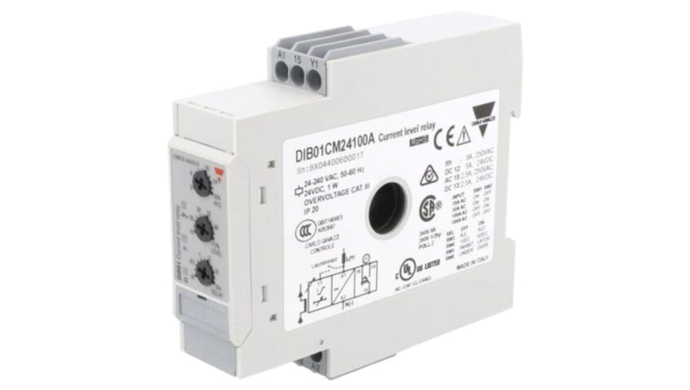 Przekaźnik nadzorczy prądu, prąd AC, 24÷240VAC, 24VDC, DIB, SPDT DIB01CM24100A