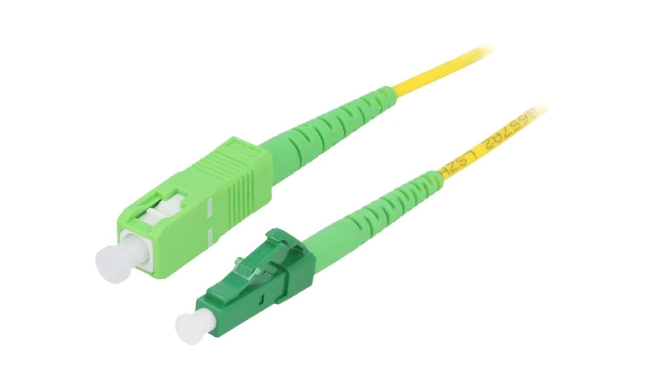 Patch cord światłowodowy OS2 LC/APC,SC/APC 15m LSZH żółty FPSLS15