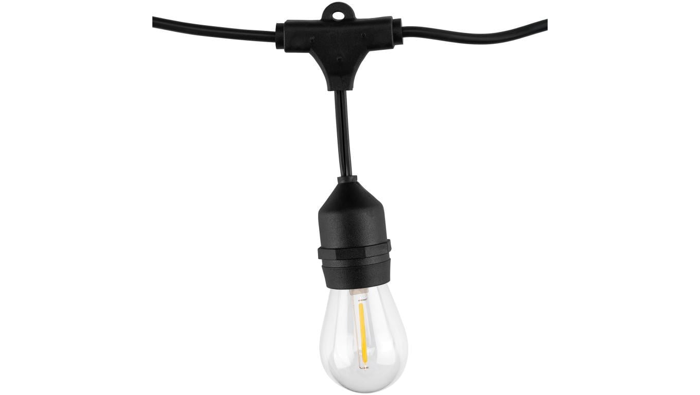 Girlanda Solarna Ogrodowa LUMILED 15x LED Ozdobne Żarówki 10,4m 2700K Ciepła + PILOT IP65 SOLLIS 2
