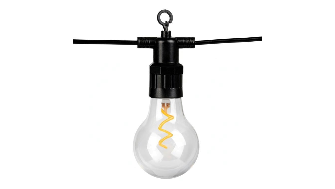 Girlanda Solarna Ogrodowa LUMILED 15x LED Ozdobne Żarówki 11,58m 2200K Ciepła + Pilot ALAVAS