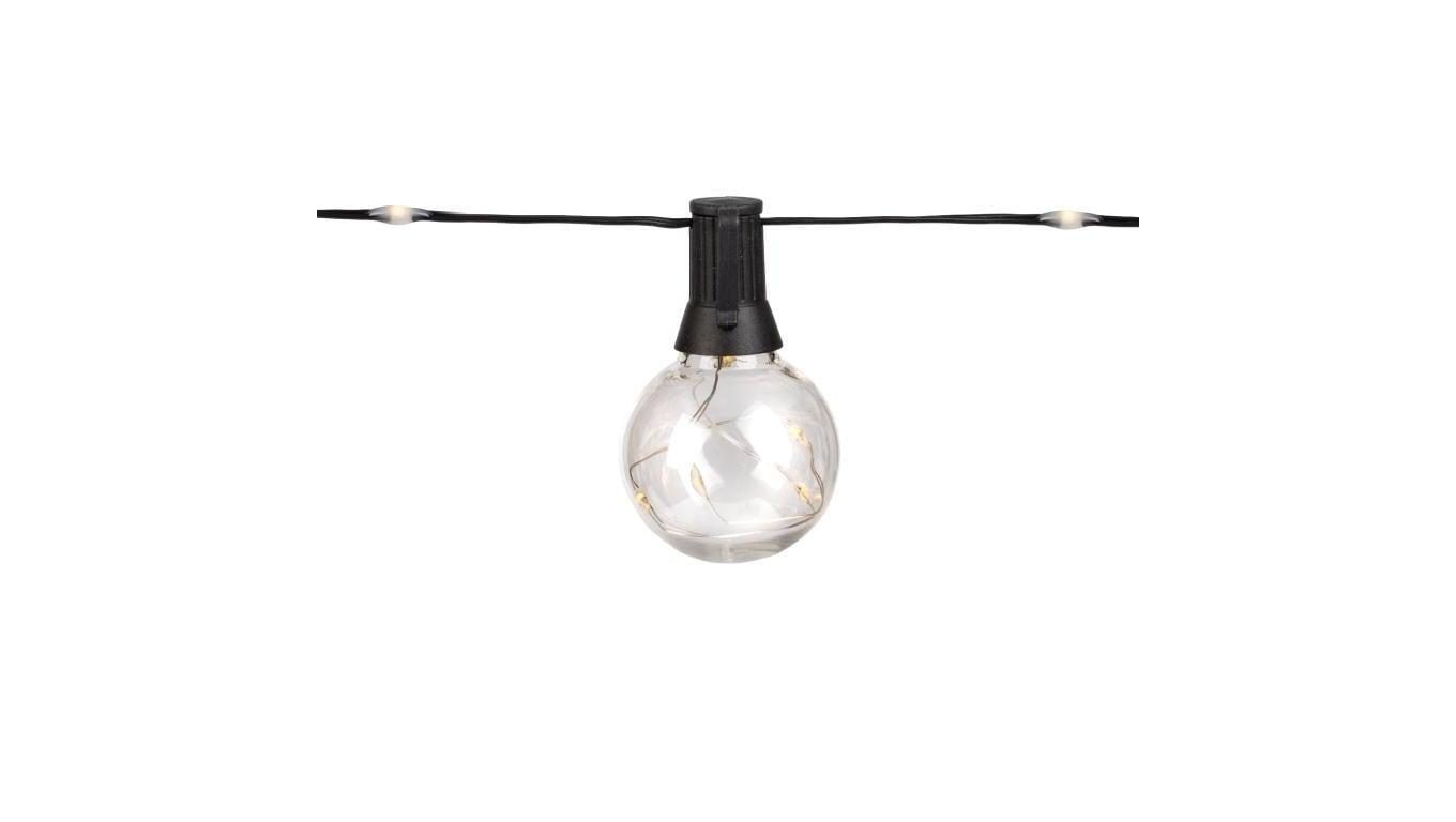 Girlanda Solarna Ogrodowa LUMILED 20x LED Ozdobne Żarówki 10,55m 3000K Ciepła + Pilot AURA