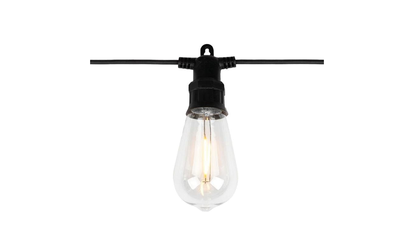 Girlanda Solarna Ogrodowa LUMILED 20x LED Ozdobne Żarówki 11,68m 3000K Ciepła + Pilot EREMI 2