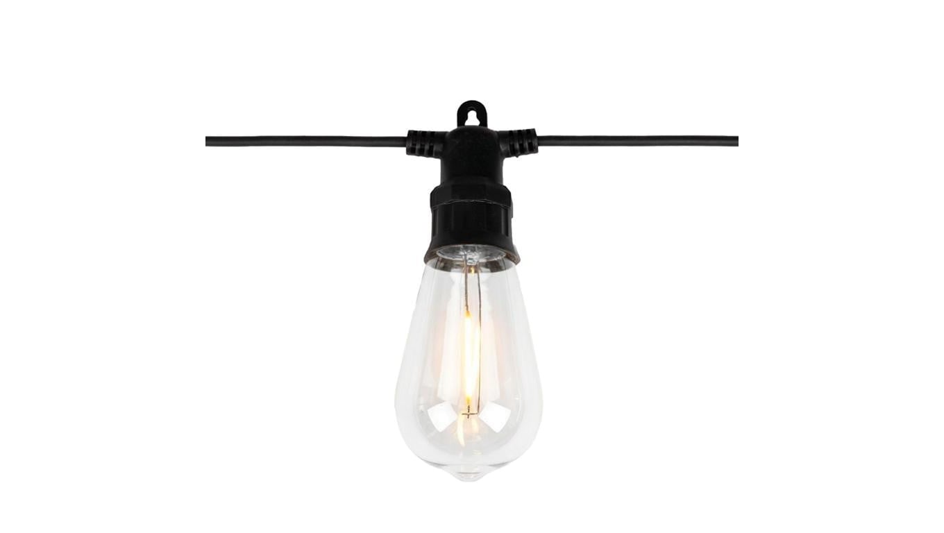 Girlanda Solarna Ogrodowa LUMILED 20x LED Ozdobne Żarówki 11,68m 3000K Ciepła + Pilot EREMI 2