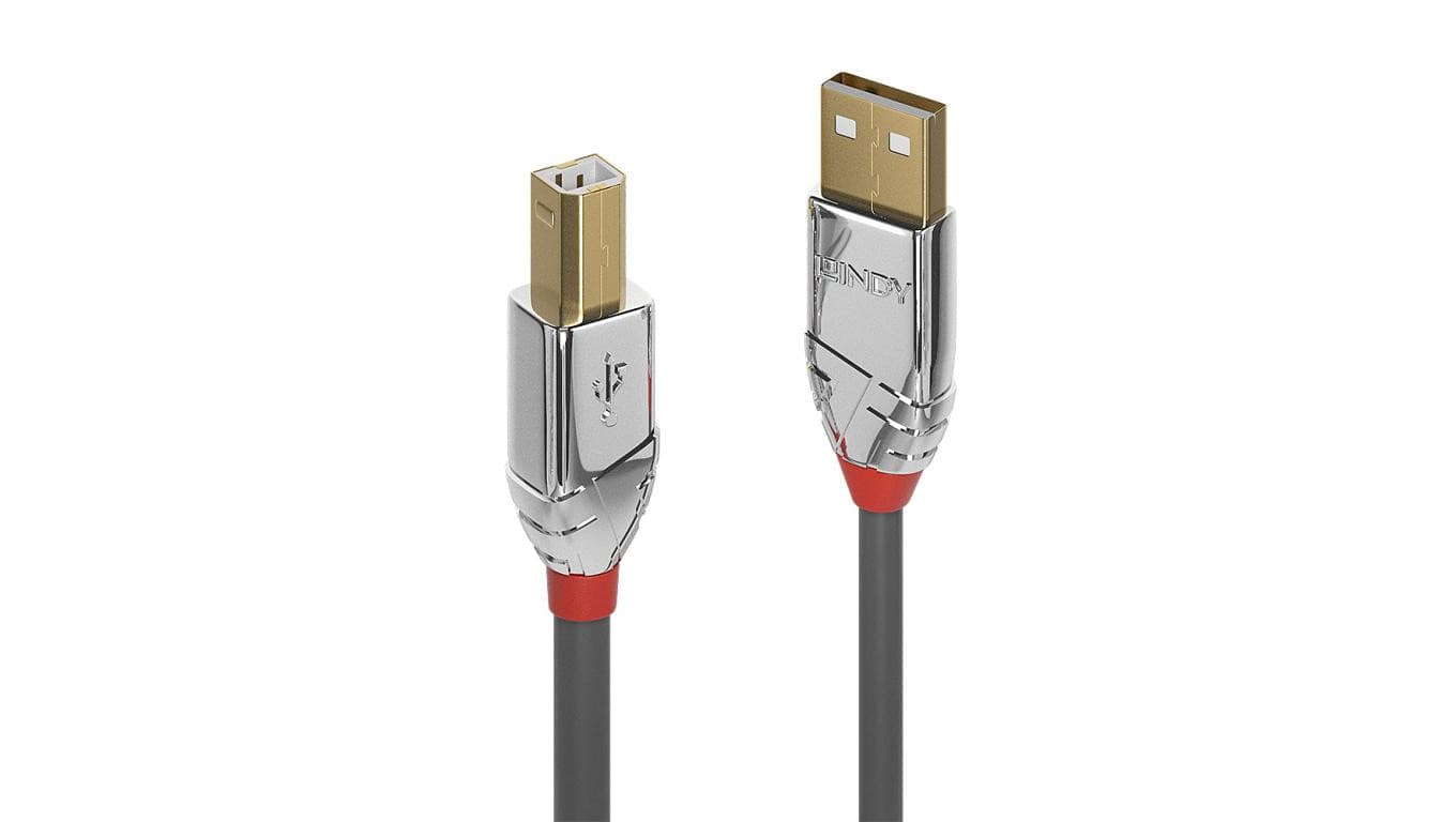 Kabel USB 2.0 typu A na B o długości 7,5 m, Cromo Line