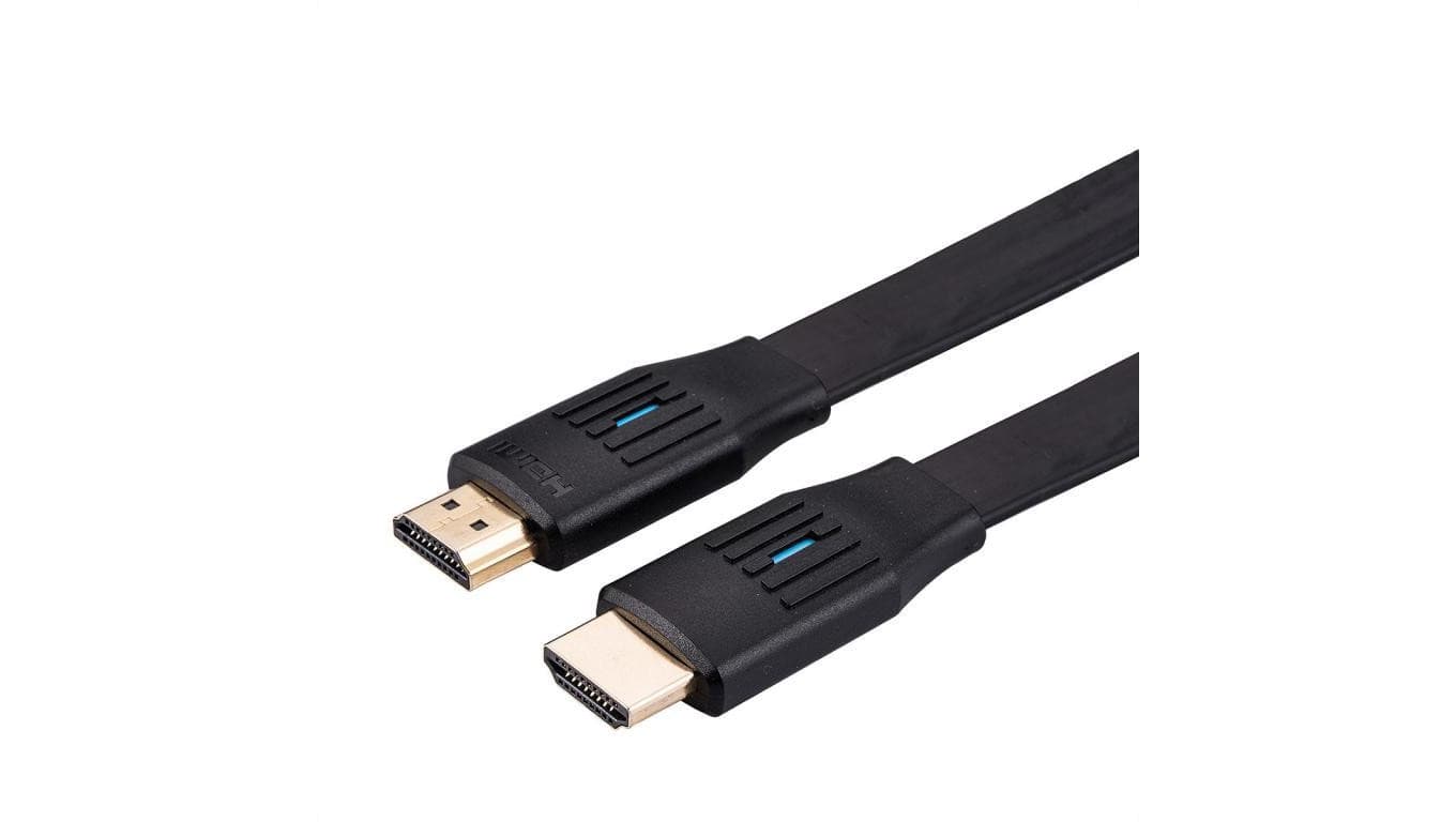 Kabel VALUE 8K HDMI Ultra HD z Ethernetem, płaski, M/M, czarny, 1 m