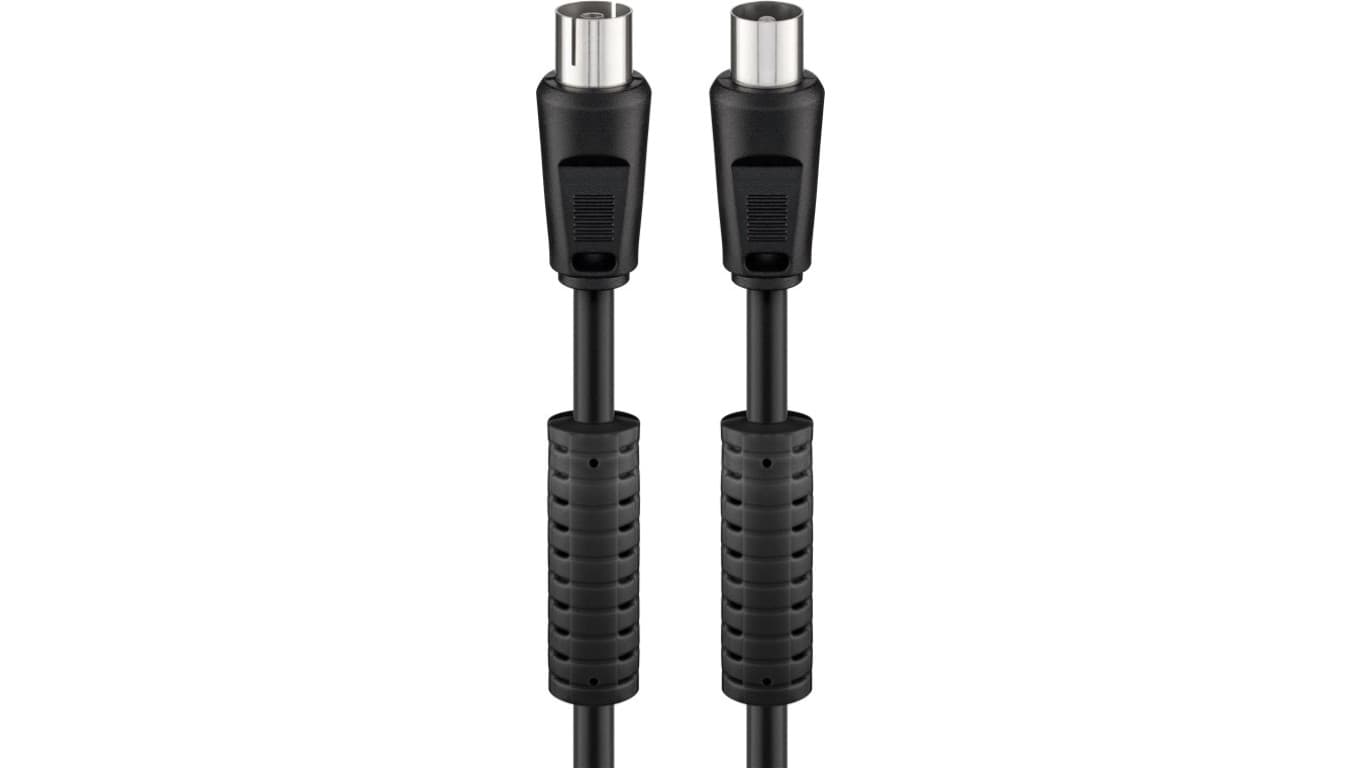 Kabel antenowy (80 dB), filtr ferrytowy, podwójne ekranowanie - Długość kabla 3.5 m