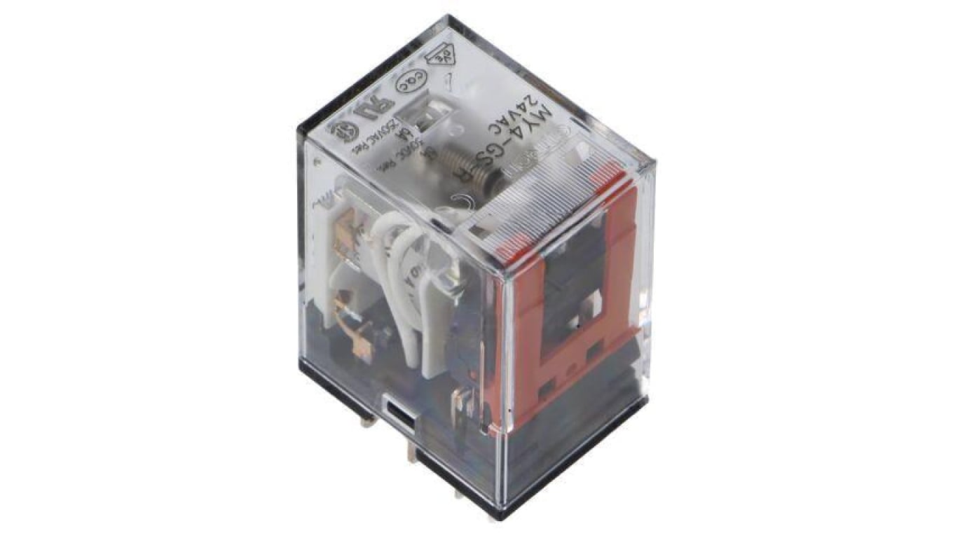 Przekaźnik: elektromagnetyczny 4PDT Ucewki: 24VAC 6A/250VAC MY4-GS-R AC24