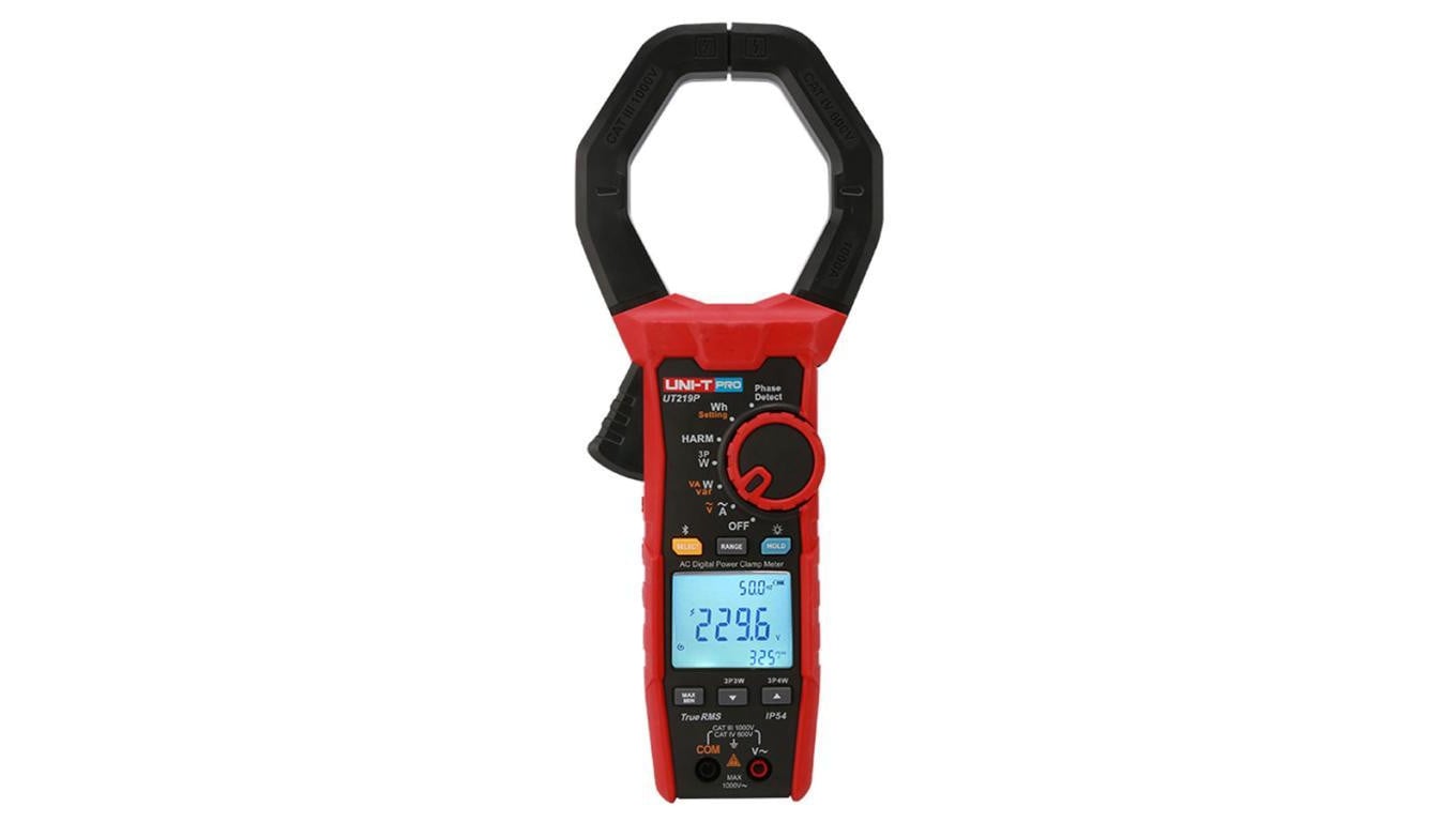 Miernik cęgowy mocy PRO UNI-T True RMS 600A AC/DC 1000V NCV temp. LPF Inrush filtr VFD LoZ częstotliwość UT-219P