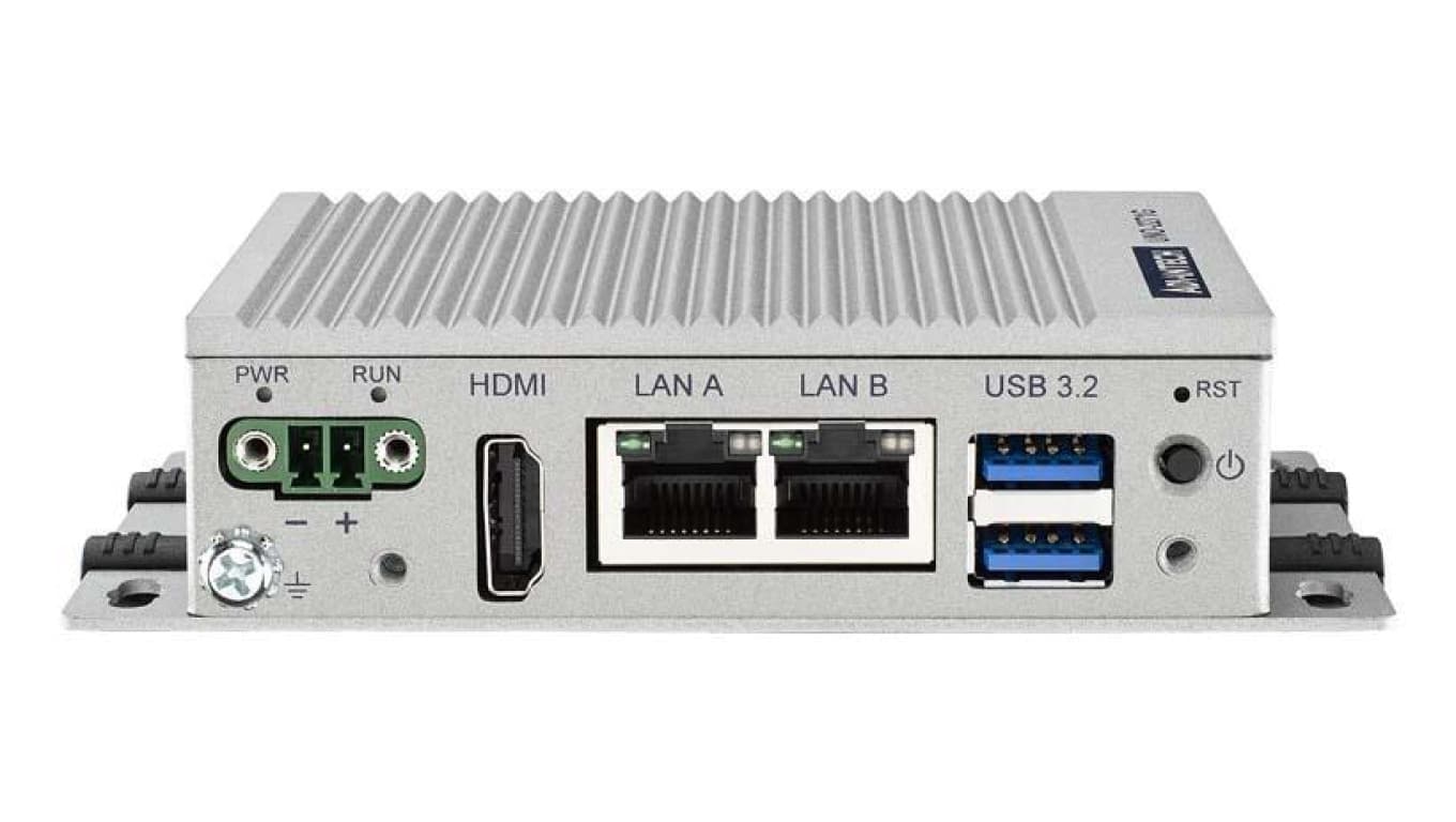 Miniaturowa przemysłowa brama IoT, Intel Pentium N6415, 1x DDR4 8GB, Azure IoT Edge i AWS IoT Greengrass CERT UNO-2271G-N231AE
