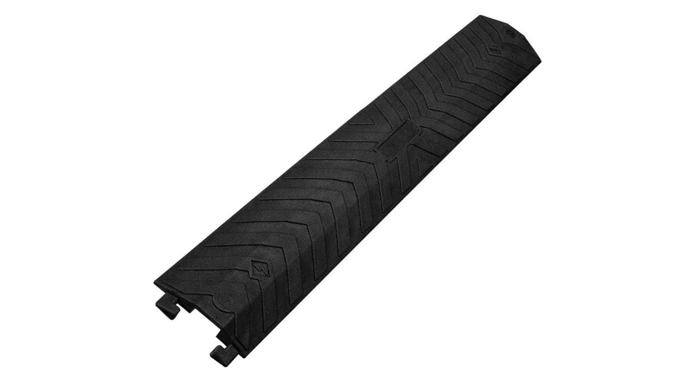 Najazd kablowy Próg ochronny poliuretanowy TPU osłona kabli 1 kanał (do 500kg na oś) czarny 91,4cm NEKU