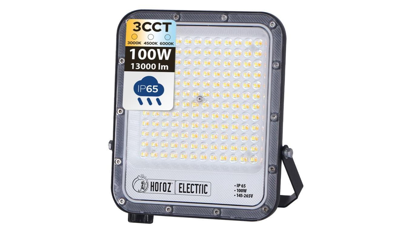 Naświetlacz LED 100W 3CCT 13000lm IP65 145-265V PALLAS HOROZ
