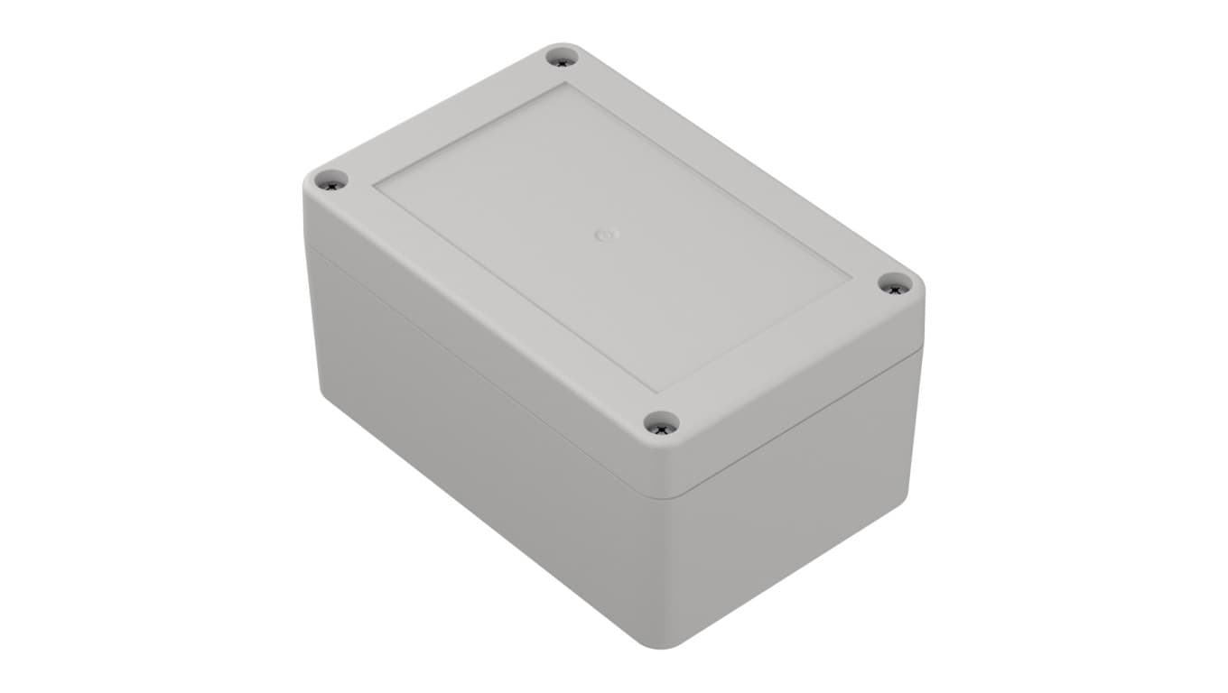 Obudowa hermetyczna ZP120.80.60 jasna z uszczelką zalewaną i tulejkami mosiężnymi PC - ZP120.80.60SJ-IP67 TM PC