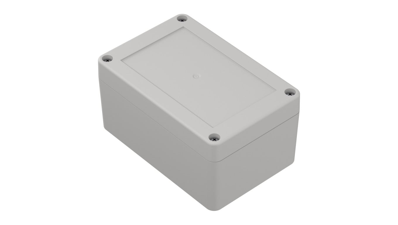 Obudowa hermetyczna ZP120.80.60 jasna z uszczelką zalewaną i tulejkami mosiężnymi PC - ZP120.80.60SJ-IP67 TM PC