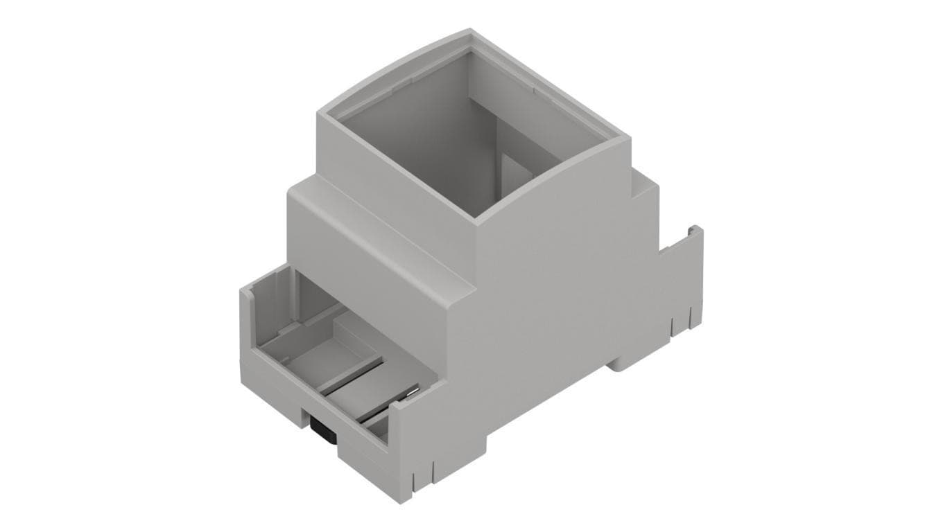 Obudowa modułowa na szynę din ZD1003 jasna ABS V0 - ZD1003J ABS V0