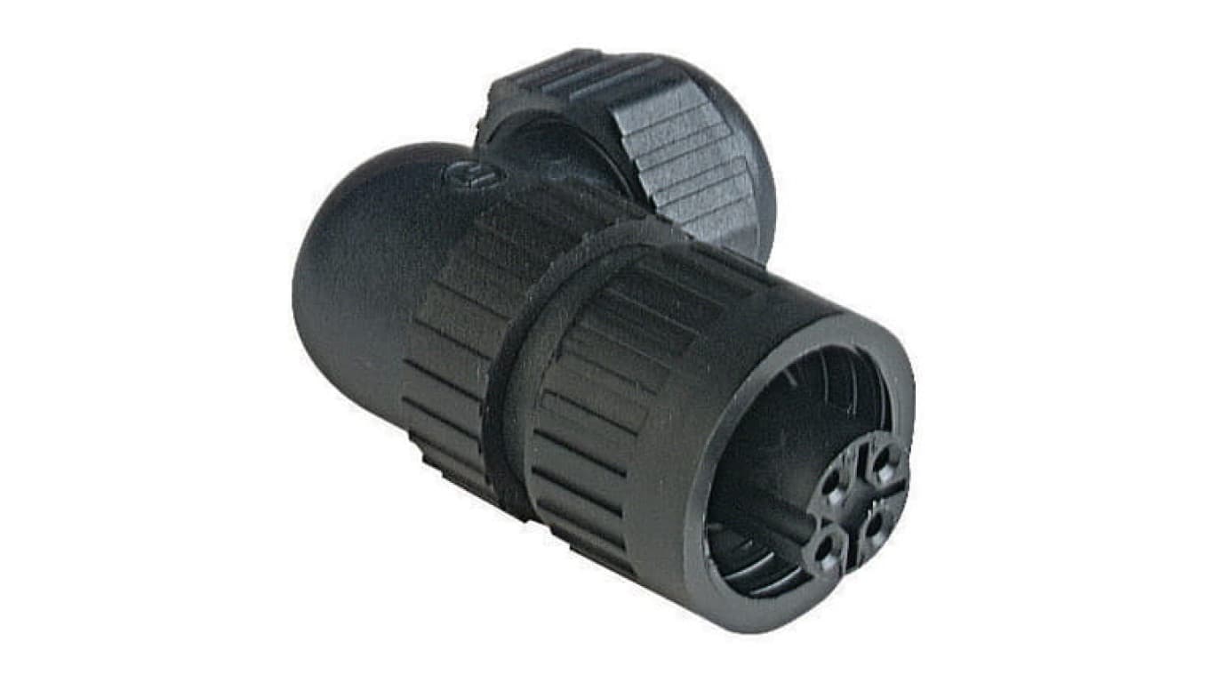 Okrągłe złącze zasilające do samokonfekcjonowania (seria CA) żeńskie 4-PINowe 400 VAC/230 VDC 16 A AC/10 A DC CA 3 W LD 93412910