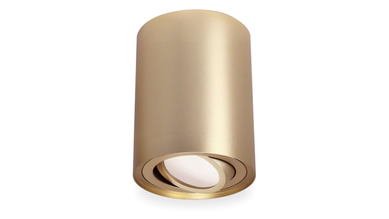 Oprawa Natynkowa LUMILED HALOGENOWA Spot Tuba Ruchoma Okrągła Złota 115mm AMAT-L 3 Lata Gwarancji
