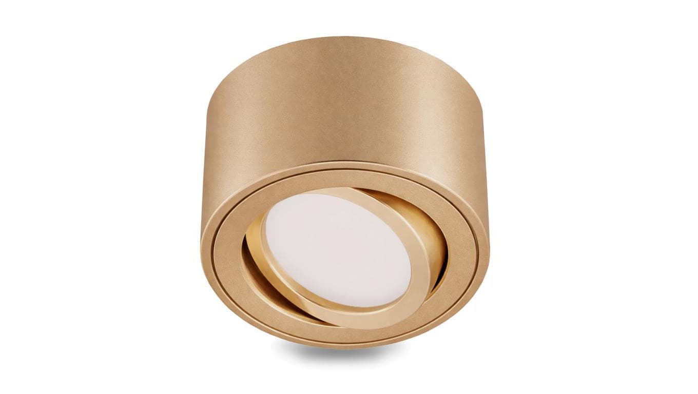 Oprawa Natynkowa LUMILED HALOGENOWA Spot Tuba Ruchoma Okrągła Złota 50mm AMAT-S 3 Lata Gwarancji