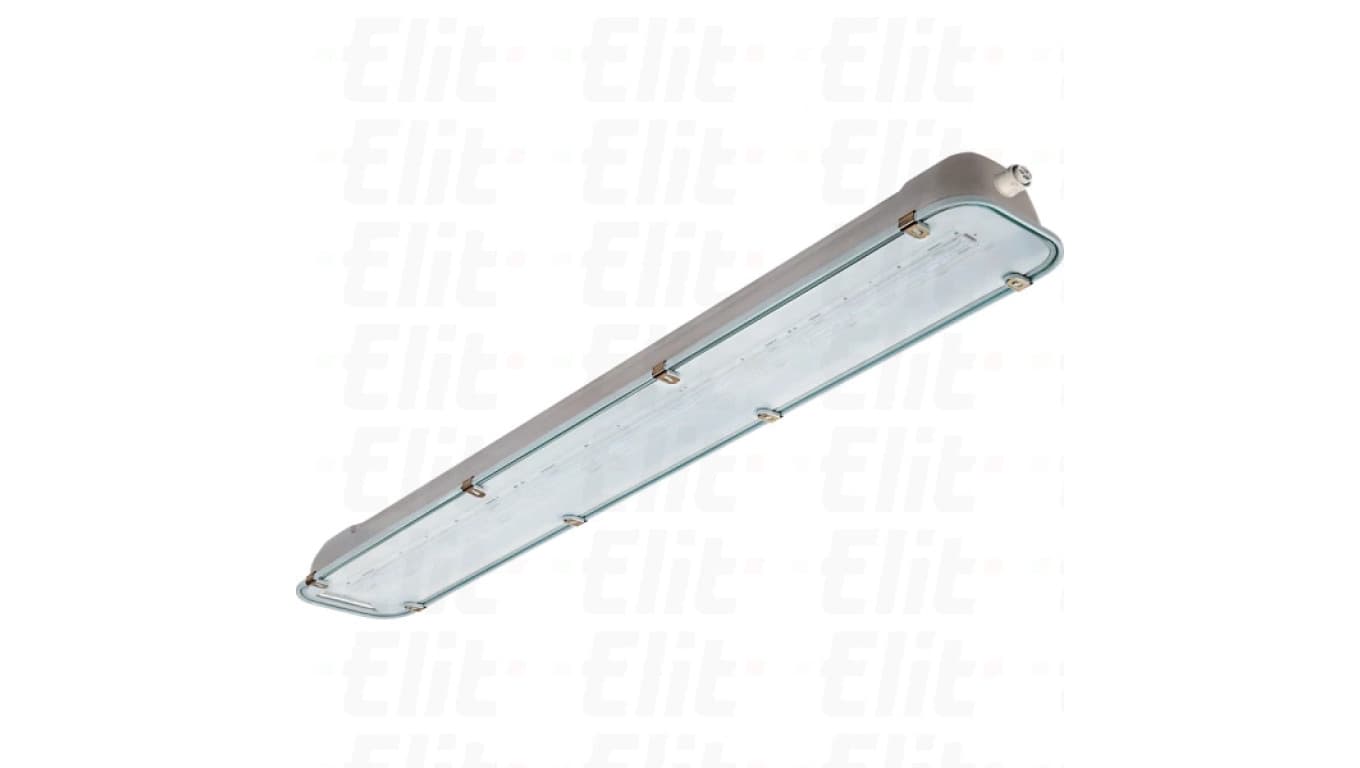 Oprawa przeciwwybuchowa LED ze stali nierdzewnej L1300 INOX VETRO 63W DIFFONDENTE COMFORT IP66