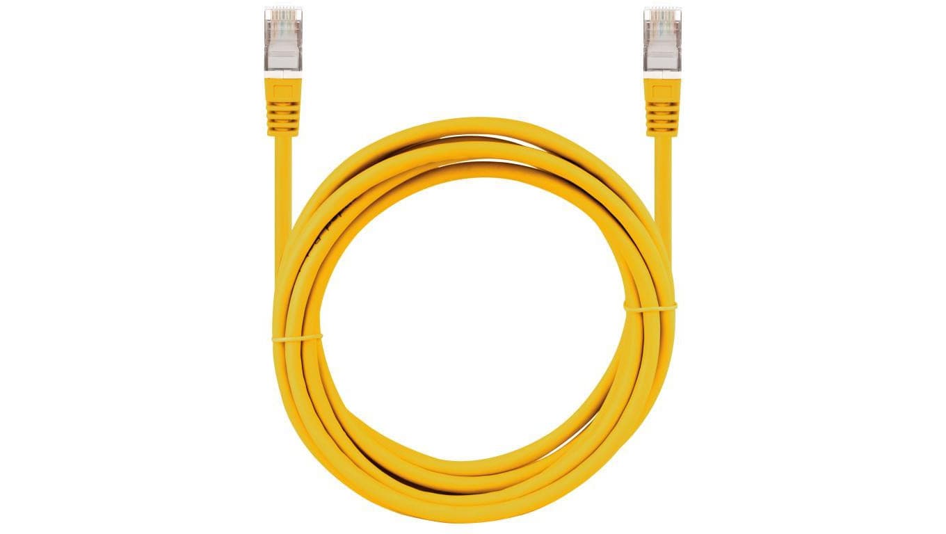 Patchcord S/FTP kat.7 PiMF kabel sieciowy LAN 2x RJ45 linka LSOH żółty 30m NEKU