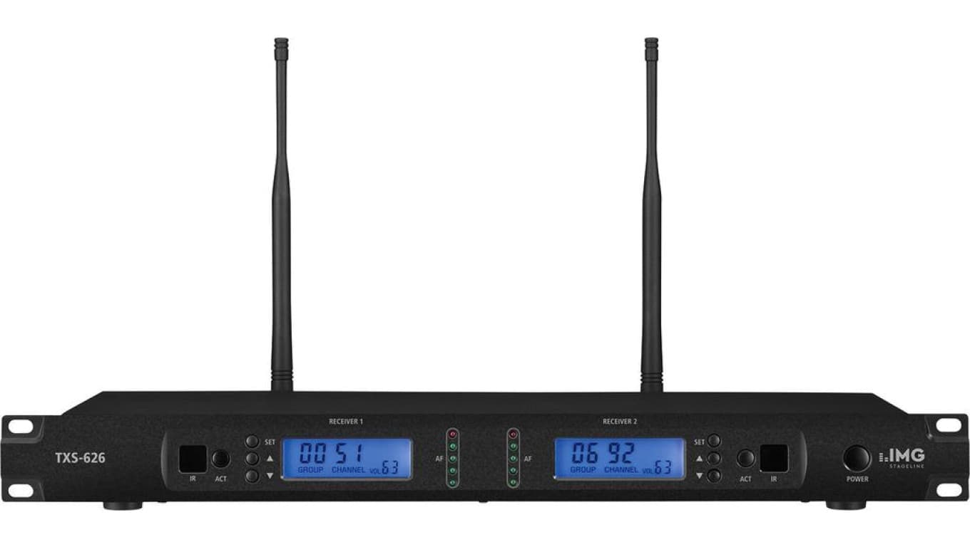 Podwójny odbiornik wieloczęstotliwościowy UHF PLL TXS-626