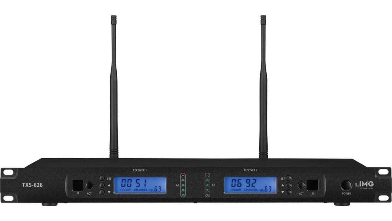 Podwójny odbiornik wieloczęstotliwościowy UHF PLL TXS-626