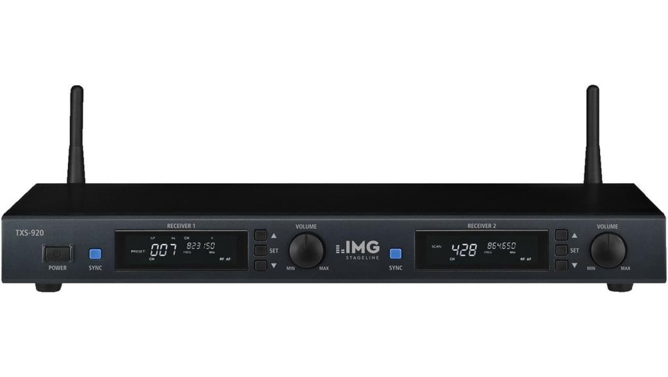 Podwójny odbiornik wieloczęstotliwościowy UHF PLL TXS-920