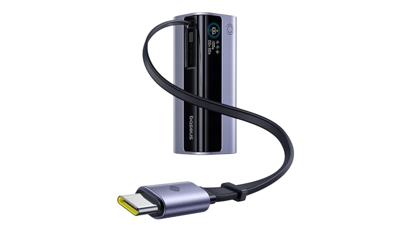 Power Bank Baseus EnerGeek GR11 E0027A01 100W USB-C USB 10000 mAh ze zwijanym kablem USB-C