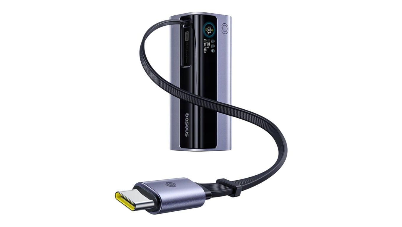 Power Bank Baseus EnerGeek GR11 E0027A01 100W USB-C USB 10000 mAh ze zwijanym kablem USB-C