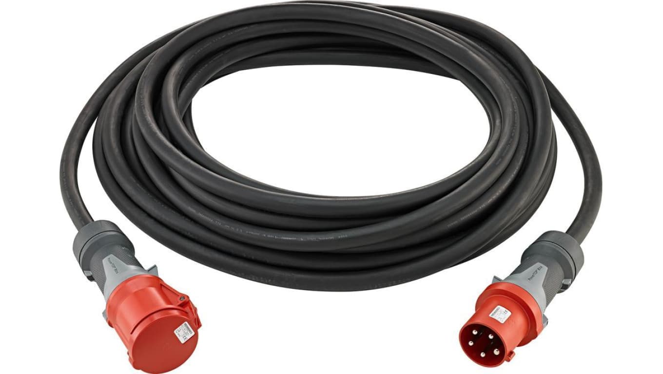 Przedłużacz 25m 32A z wtyczką CEE, bez zwrotnicy faz IP44 H07RN-F5G4,0 przekrój przewodu 4 mm Althoff Kabeltechnik